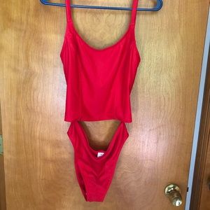 💕 LIKE NEW: Red 2 pc bathing suit